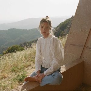 NWT Doen Rosalind blouse top Christy dawn size small